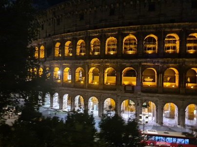 Rome, Night bus tour - Colosseum